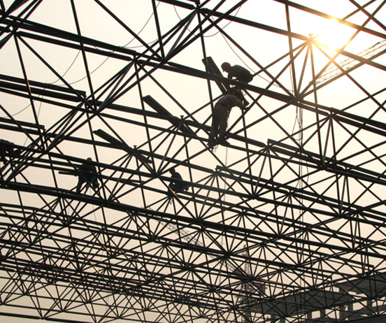 三亚厂房网架安装