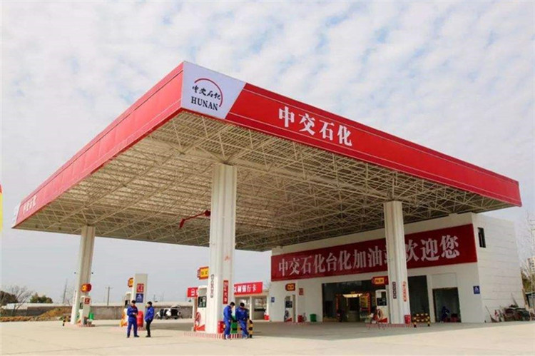 三亚加油站钢结构网架案例6